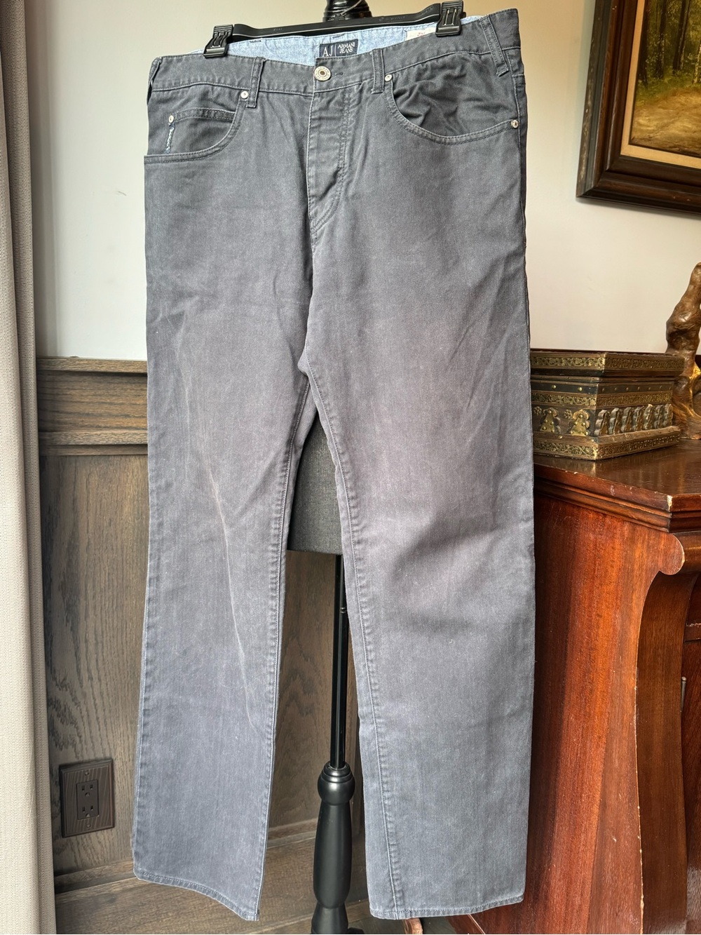 Armani J21 regular fit Gray denim jeans size 34x34 - Picture 1 of 10